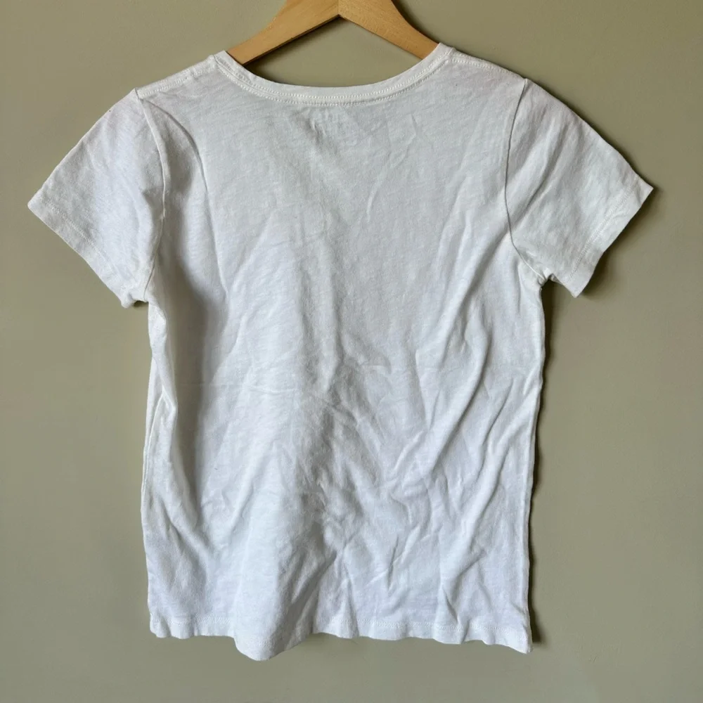 J. Crew Zebra Collector Tee in White Silver and Gold Size Small - Picture 2 of 3